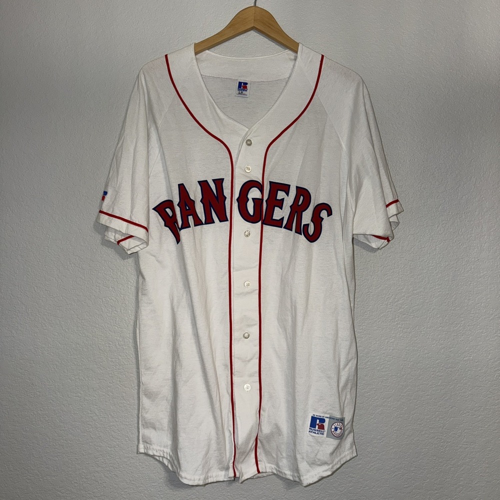 Texas Rangers Russell Athletic Vintage Cotton Jersey Size XL 1990s